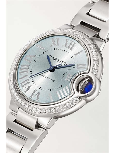 Cartier ballon bleu with diamonds